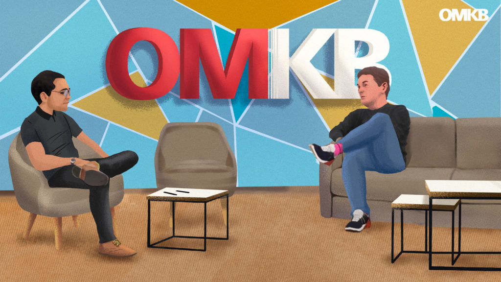 OMKB-Host Schahab Hosseiny im Gespräch mit BVDW-Präsident Dirk Freytag