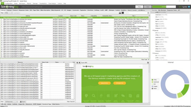 Screaming Frog SEO Spider