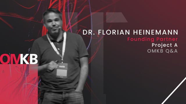OMKB Q&A Talk mit Dr. Florian Heinemann von Project A