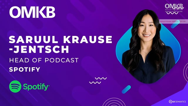 Vorschaubild zu 1:1 Fireside Chat mit Spotify Head of Studios Saruul Krause-Jentsch